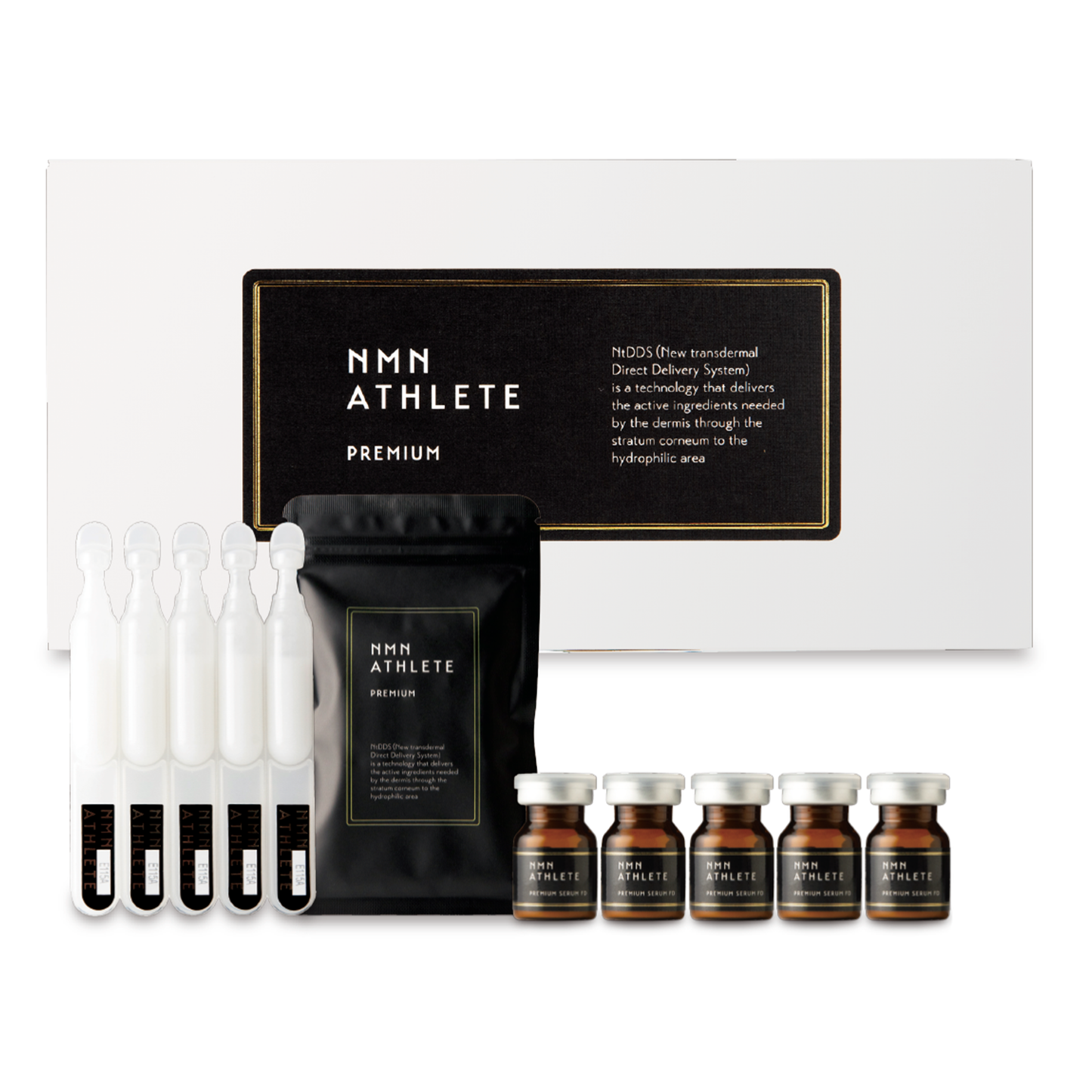 NMN ATHLETE PREMIUM SERUM SET (エヌエムエヌ アスリート プレミアム セラム美容液セット）ヒト臍帯幹細胞培養上清液FD&NMN配合美容液